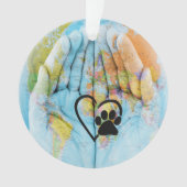 Hands Animal Paw Ornament (voorkant)