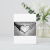 Hands B&W foto Briefkaart (Staand voorkant)