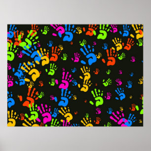 Hands-behangpapier Poster