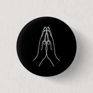 Hands bidden ronde button 3,2 cm