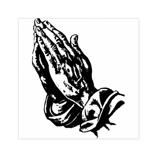 Hands bidden 	rubberstempel (Afrduk)