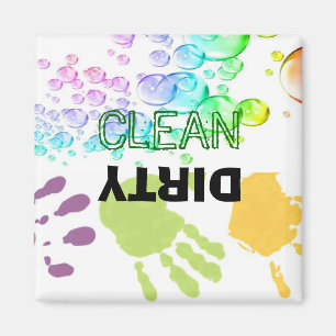 Hands-Bubbles Dirty Clean Dishwasher Magnet Magneet