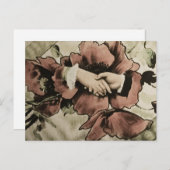 Hands die de  Magic Lantern Slide van Hands aanrak Briefkaart (Voorkant / Achterkant)