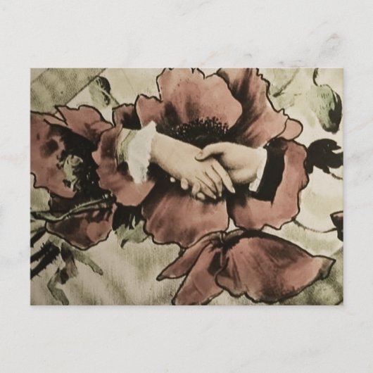 Hands die de  Magic Lantern Slide van Hands aanrak Briefkaart (Voorkant)