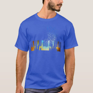 Hands die op het Toetsenbord van Piano spelen Gift T-shirt