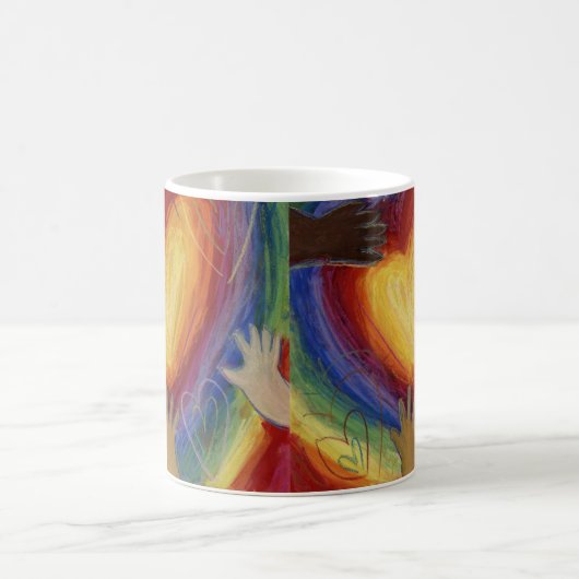 Hands- en hartendiversiteit Liefde Art Mok voor aa (Center)