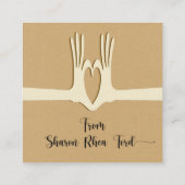 Hands- en hartstilstand Visitekaartje (Achterkant)