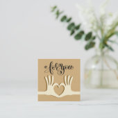 Hands- en hartstilstand Visitekaartje (Staand voorkant)