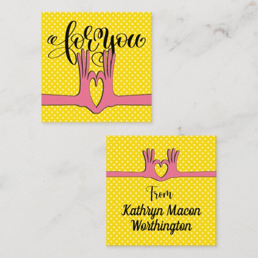 Hands- en hartstilstand Visitekaartje (Voorkant / Achterkant)