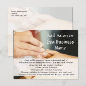 Hands Giving Manicure, Nail Salon Briefkaart (Voorkant / Achterkant)