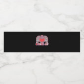 Hands Halloween Classic – Spooky Skeleton Design Waterfles Etiket (Enkel label)