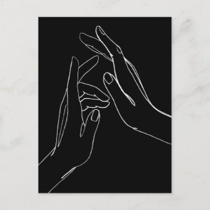 Hands helpen briefkaart