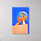 Hands helpen canvas afdruk (Voorkant)