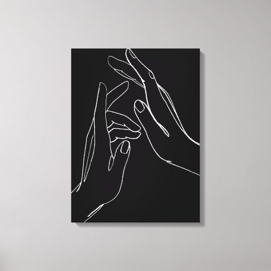 Hands helpen canvas afdruk (Voorkant)