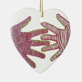 Hands helpen keramisch ornament (Rechts)