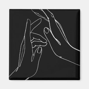 Hands helpen magneet