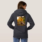 Hands Holding a Flower femmes design sweat - shirt (Dos entier)