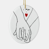 Hands in Love Keramisch Ornament (Rechts)