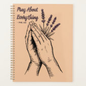 Hands in Prayer Devotional design- Lavender (Devant)