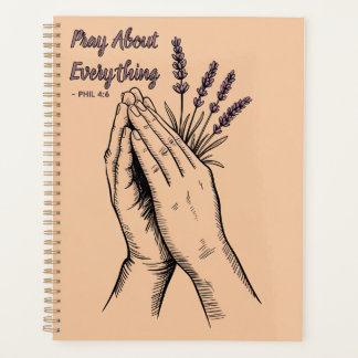 Hands in Prayer Devotional design- Lavender