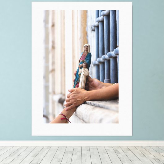 Hands of Devotion Canvas Afdruk (Insitu (Houten vloer))