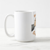 "Hands Off, Don't Touch" funny quote on mug (Gauche)