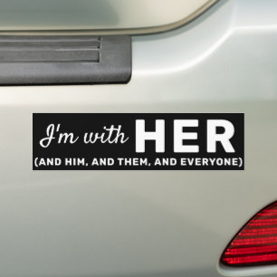 Hands Off I'm w / Her Trans Rights Amerikaanse gli Bumpersticker