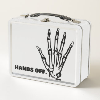 HANDS OFF LUNCHBOX VOEG JE EIGEN TEKST TOE