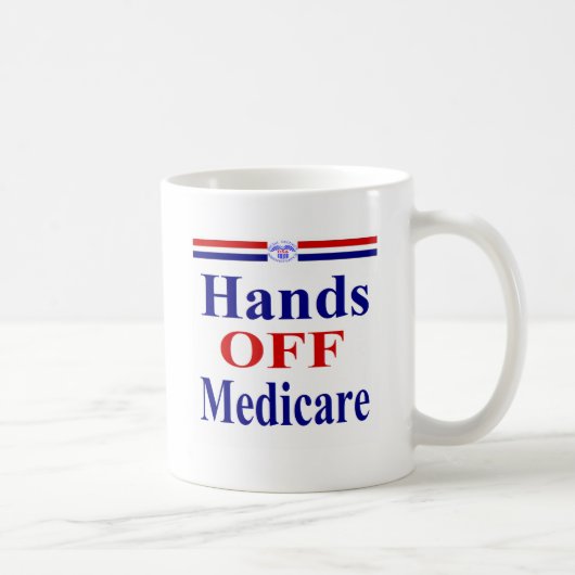 Hands Off Medicare Koffiemok (Rechts)