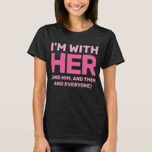 Hands Off Movement Ik ben met haar LGBTQ Burgerrec T-shirt