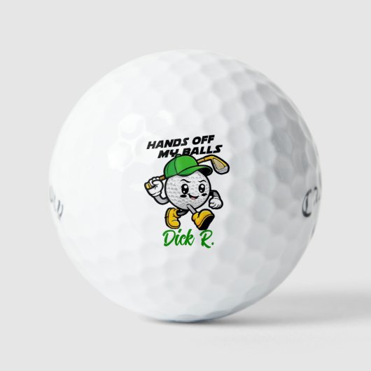 Hands Off My Balls - Funny Callaway Golf Gift Golfballen (Voorkant)