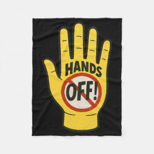 Hands Off Protest 5 april Verzet Anti Trump Fleece Deken