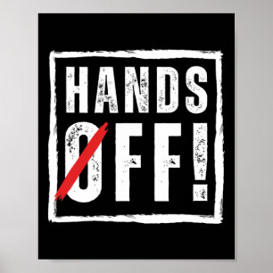 Hands Off Protest 5 april Verzet Anti Trump Poster