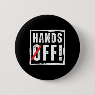Hands Off Protest 5 april Verzet Anti Trump Ronde Button 5,7 Cm