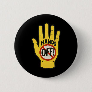 Hands Off Protest 5 april Verzet Anti Trump Ronde Button 5,7 Cm