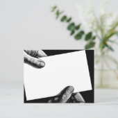 "Hands-on" Briefkaart (Staand voorkant)