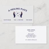 Hands Reiki Master Energy Worker Visitekaartje (Voorkant / Achterkant)
