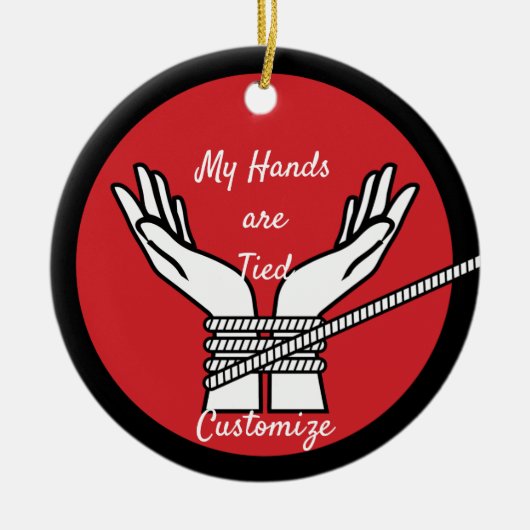 Hands Tied Thunder_Cove Keramisch Ornament (Voorkant)