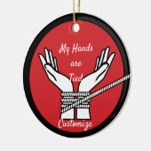 Hands Tied Thunder_Cove Keramisch Ornament (Links)