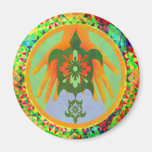 Hands Turtles Magnet Magneet