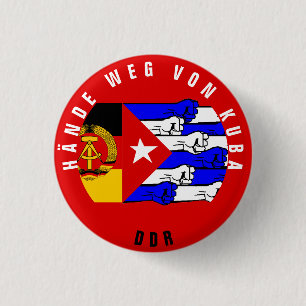 HANDS UIT CUBA! RONDE BUTTON 3,2 CM