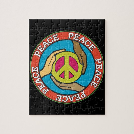Hands van de vrede legpuzzel (Verticaal)