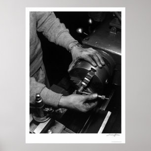 Hands van Lathe Worker 1943 Poster