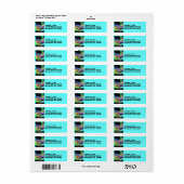 Hands Vrienden Gestapeld Neon Retouradres Labels (Full Sheet)