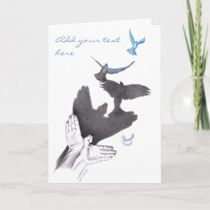 Handschaduw Vliegende vogels Verlichtingskunst Sur Kaart