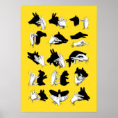 Handschaduwen Poster (Voorkant)