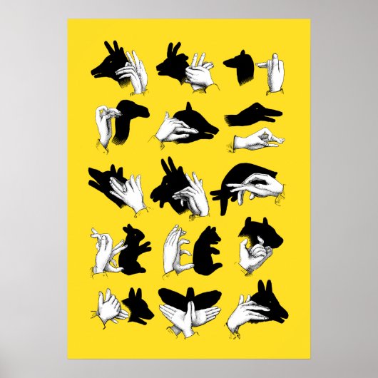 Handschaduwen Poster (Voorkant)