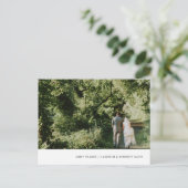 Handschilderde blauwe marmer Dank je Briefkaart (Staand voorkant)