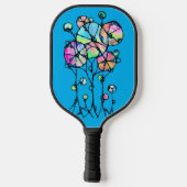 Handschilderen - Abstracte structuurgroep 3 Pickleball Paddle (Achterkant)