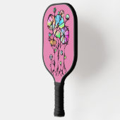 Handschilderen - Abstracte structuurgroep 3 Pickleball Paddle (Links)